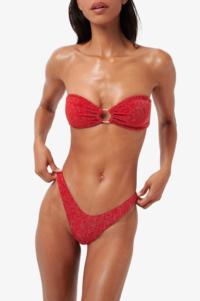 NOVA - Bandeau Ring Bikini Set - Red