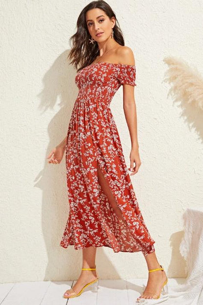 MAIA - Floral One-Shoulder Dress