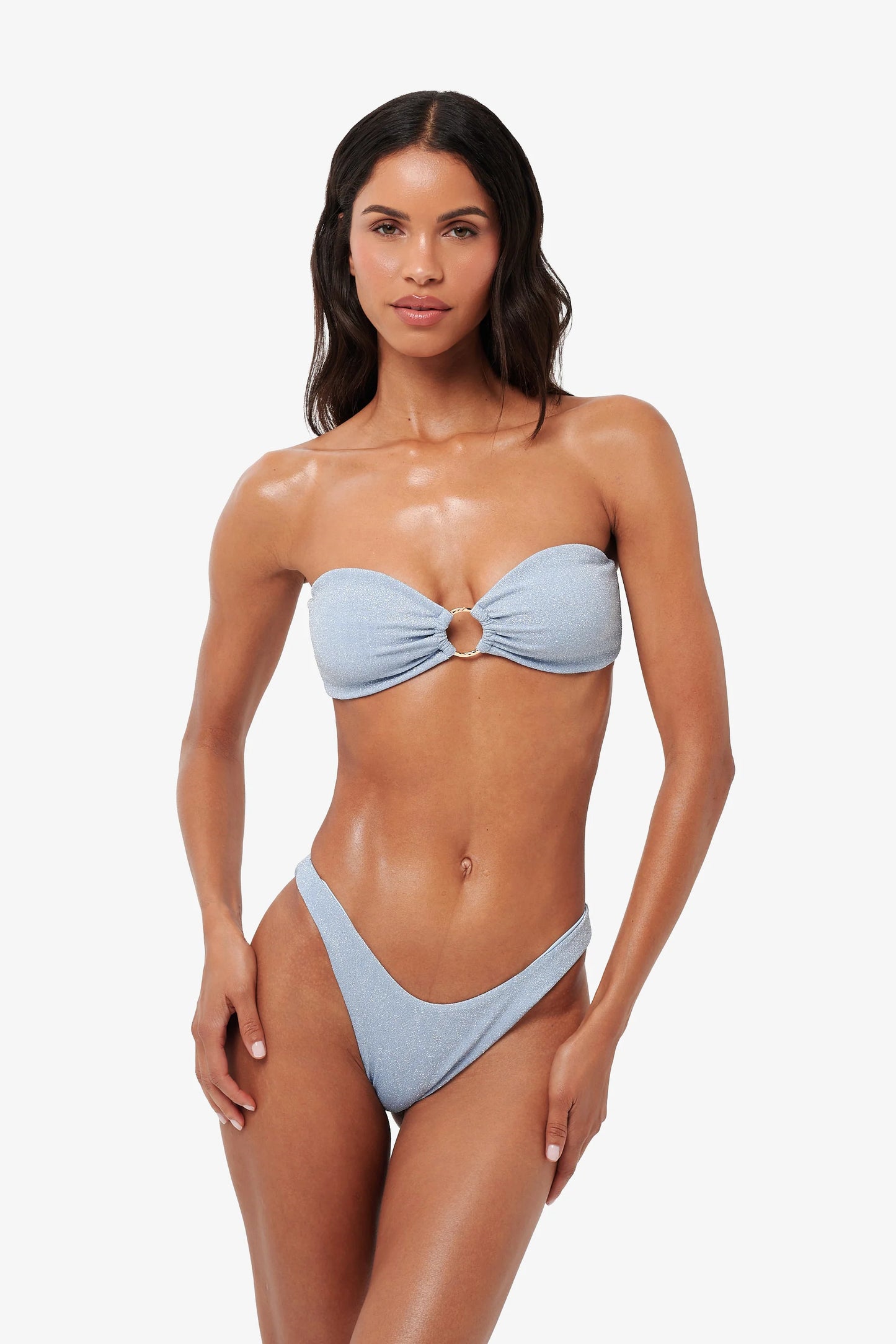 NOVA - Bandeau Ring Bikini Set - Light Blue