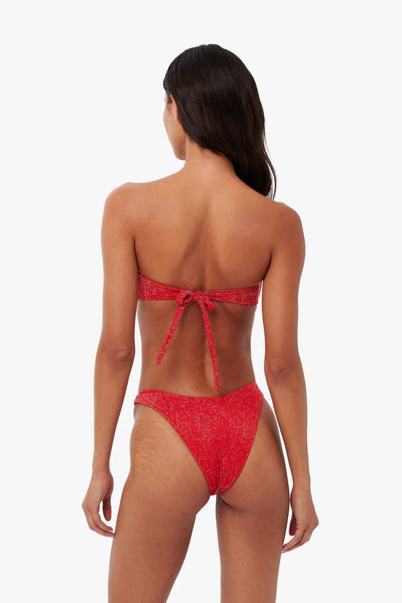 NOVA - Bandeau Ring Bikini Set - Red
