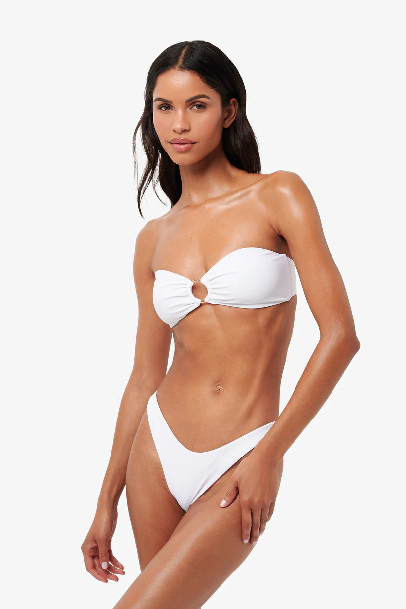 NOVA - Bandeau Ring Bikini Set - White
