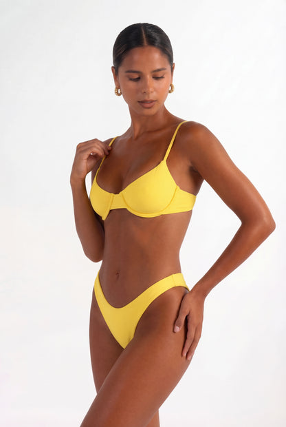 ALINA – Sculpting Underwire Bikini Set - Yellow